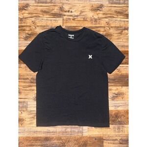 Sz XL Hurley Black Short Sleeve Tee Classic Logo Surf Skate Shirt